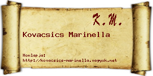 Kovacsics Marinella névjegykártya